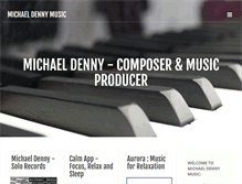 Tablet Screenshot of michaeldennymusic.com